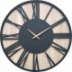 Uhr für zu Hause Beige, schwarze Wanduhr, 60 cm