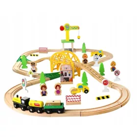  ZUBEHÖR FÜR HOLZEISENBAHNSCHIENEN 70 Elemente
