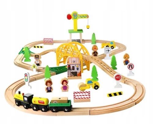  ZUBEHÖR FÜR HOLZEISENBAHNSCHIENEN 70 Elemente