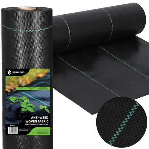  Landwirtschaftliches Mulchgewebe (Anti-Unkraut) Springos schwarz 110 x 50000 cm 90 g/m²
