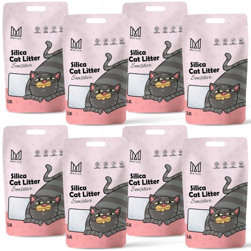  Staubfreies Silikonstreu für Katzen, Mersjo, 3,8 l