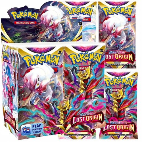  Pokemon Lost Origin Sammelkarten 360 Stk. + 2× POKEMON OBSIDIAN FLAMES-KARTEN TASCHE MIT 10 KARTEN