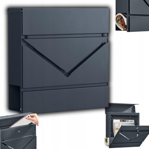 Schwarzer Briefkasten