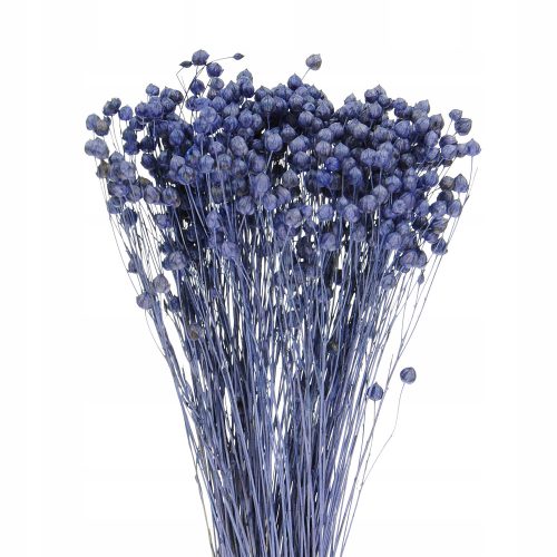 Künstliche Blumen und Früchte Getrocknetes Leinen, Blau und Marineblau - Blumenstrauß - Trockenblumen