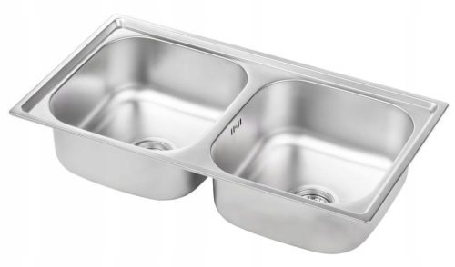 Royal Sanitary Zweibeckenspüle aus Edelstahl