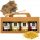  Geschenkset mit Bienenpollen und drei natürlichen Honigen 4x315ml