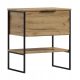 KUBA 60 Stand-Badezimmerschrank, industrieller Metall-Holzschrank