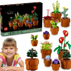    LEGO ICONS 10329 Kleine Pflanzen + WEIHNACHTSKARTENUMSCHLAG, GESCHENK-KRAFT-WEIHNACHTSMUSTER