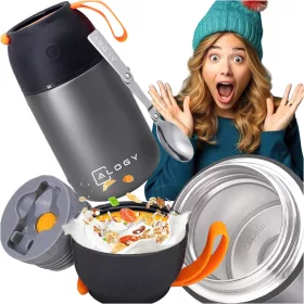    DINNER-THERMOSKASSE FÜR SUPPE FÜR KINDER 700 ml STAHL-THERMO-ALOGIE