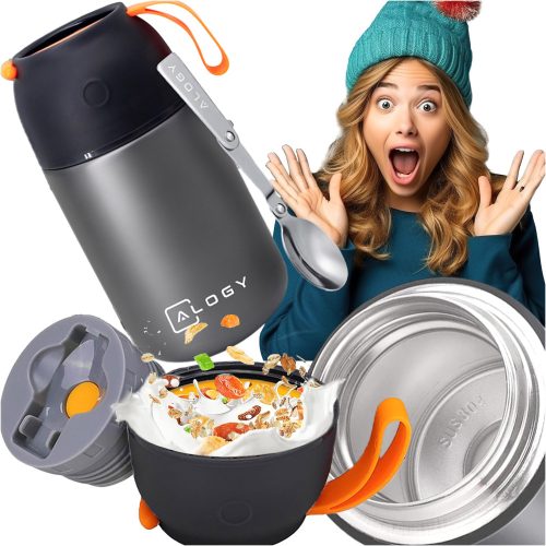  DINNER-THERMOSKASSE FÜR SUPPE FÜR KINDER 700 ml STAHL-THERMO-ALOGIE