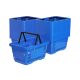 20x Einkaufskorb 2 Griffe 22 Liter, Shopping Blue Set