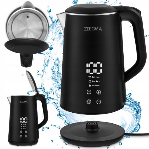  Zeegma ZE-KETLEE CONTROL Wasserkocher 1500 W 1,6 l schwarz