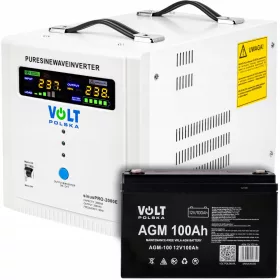   Notstromversorgung Volt SINUS PRO 2000E + Batterie Volt Polska 12 V 100 Ah
