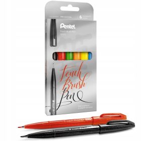  Set Pentel-Stifte, Pinselspitze 2,07 mm, mehrfarbig