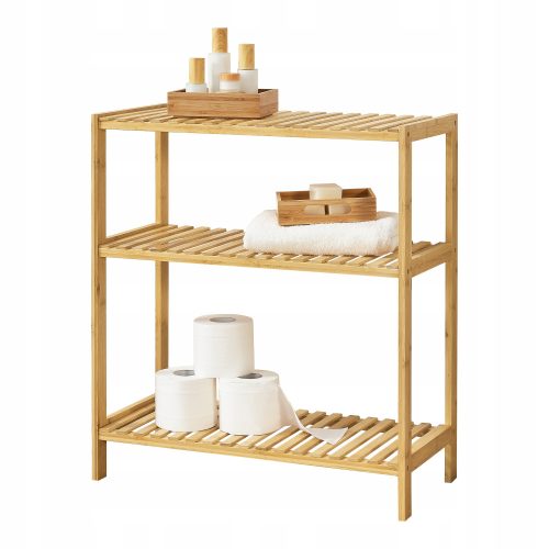  Standregal aus Bambus 58 x 26 x 66 cm