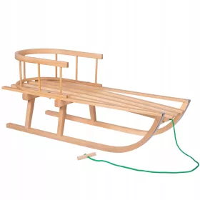  Traditioneller Holzschlitten Springos SAN001
