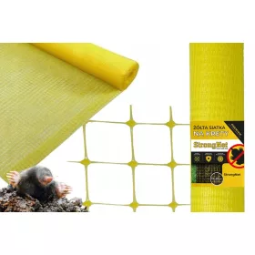    ORIGINAL GELBE MAULWURFNETZ GEGEN MAULWÜRFE UNTER DEM RASEN 2x30m STARK