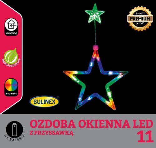  Weihnachten Buntglas LED Lichter Fenster Sternfarbe