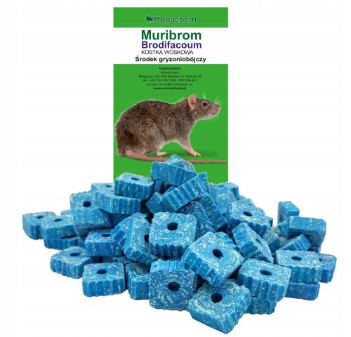  MÄUSE- UND RATTENGIFT – MURIBROM BRODIFAKUM CUB 50 PPM (10 G) 5 KG