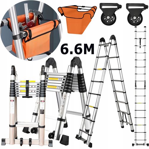 Leiter 6,6 m Aluminium 2 x 16 bis 150 kg