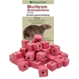    MÄUSE- UND RATTENGIFT – MURIBROM-WÜRFEL BROMADIOLON 50 PPM (20 G) 5 KG