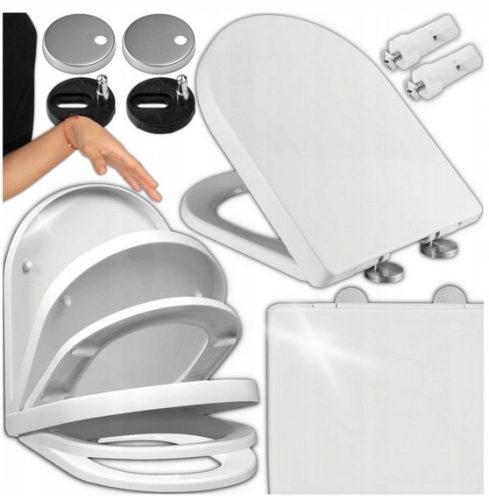  Toilettensitz Asato 7, weißes Polypropylen