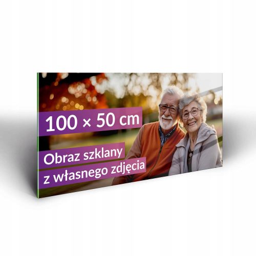 Bilder an der Wand Bild mit eigenem Foto oder Design 100x50 cm, gehärtetes Glas, Geschenk