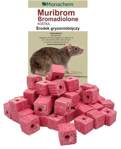  MÄUSE, RATTENGIFT – MURIBROM CUB BROMADIOLONE 50 PPM (20 G) 1,5KG