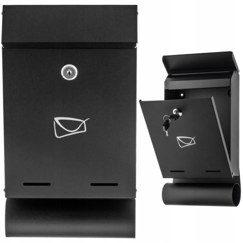 Briefkasten - VASERO Euro-Briefkasten, schwarz