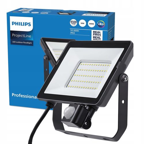  Halogen LED Philips Projectline 50W Bewegungssensor