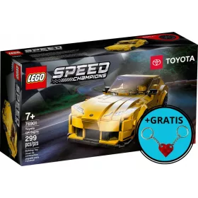    LEGO Speed Champions 76901 Toyota GR Supra + LEGO Herz-Schlüsselanhänger