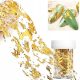  NAGELGOLDMETALLISCHES FOLIENETZ ZUR NAGELDEKORATION