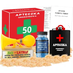    Geschenk zum 50. Geburtstag für einen Mann, Notfallset! Flaschentrompete