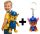 Leichter Kinder-Rucksack mit Chase Motiv aus Paw Patrol + Schlüsselanhänger