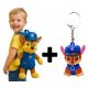 Leichter Kinder-Rucksack mit Chase Motiv aus Paw Patrol + Schlüsselanhänger