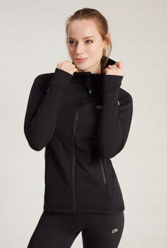  Gatta Active Hoodie Running Schwarzes Damen-Sportsweatshirt, Größe L