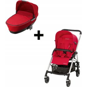    Maxi-Cosi Street Plus Travel System intensiv roter 2-in-1-Kinderwagen