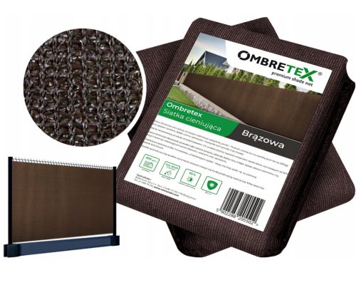 Ombretex-Schattennetz 3000 x 120 cm braun