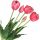 Künstliche Blumen und Früchte TULPEN-STRAUSS AUS GUMMI-TULPEN, GUMMIGUMSCHICHTET WIE LEBEND