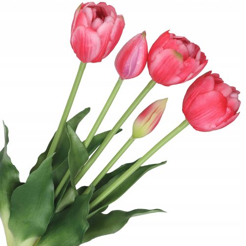 Künstliche Blumen und Früchte TULPEN-STRAUSS AUS GUMMI-TULPEN, GUMMIGUMSCHICHTET WIE LEBEND