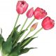 Künstliche Blumen und Früchte TULPEN-STRAUSS AUS GUMMI-TULPEN, GUMMIGUMSCHICHTET WIE LEBEND