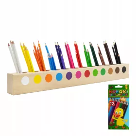    Sortierer-Organizer für Bleistifte, 12 Farben, Namensgravierer, Schreibtisch-Werkzeug