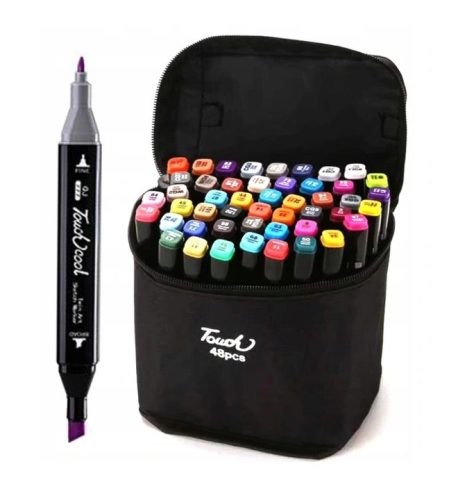  ALKOHOLMARKER-SET 48 TOUCH-STÜCK + PRO-TASCHE