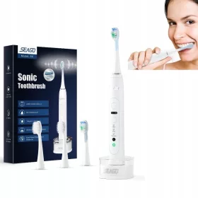  SEAGO S6 SONIC ZAHNBÜRSTE INDUKTIONSLADESTATION 4 KÖPFE