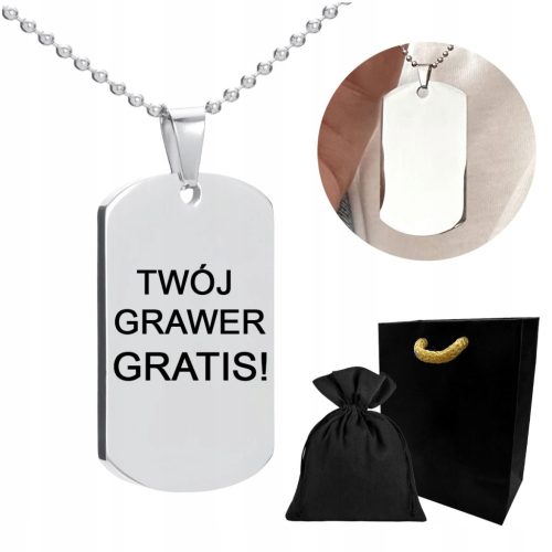 Hundemarke Silberhalskette HERRENKette VALENTINSTAG + KOSTENLOSE GRAVUR