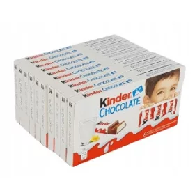   Kinder Schokolade für Kinder, 10 Stück je 100g - Milchschokolade mit Milchfüllung