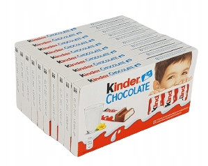 Kinder Schokolade für Kinder, 10 Stück je 100g - Milchschokolade mit Milchfüllung