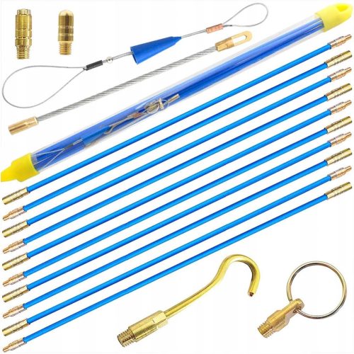 KABELWINDE FIBERGLASKABELZIEHEN FERNBEDIENUNG 4MM 10X1M STALKA