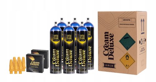 Cream Deluxe Gold 640g Sahnekapsel Sechserpack