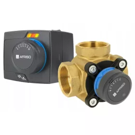   AFRISO 3-WEGE-MISCHVENTIL ARV 386 + ELEKTRISCHER STELLANTRIEB ARM 343